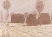 Jozsef Rippl-Ronai Haystocks in Winter china oil painting artist